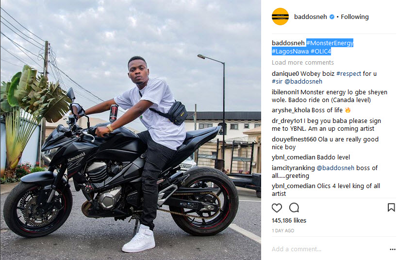 Olamide Shows Off His Power Bike (Photo)