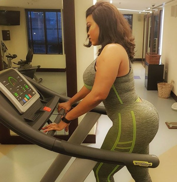'Orobo Toh Badd': Curvy Actress, Daniella Okeke Hits The Gym (Photos)