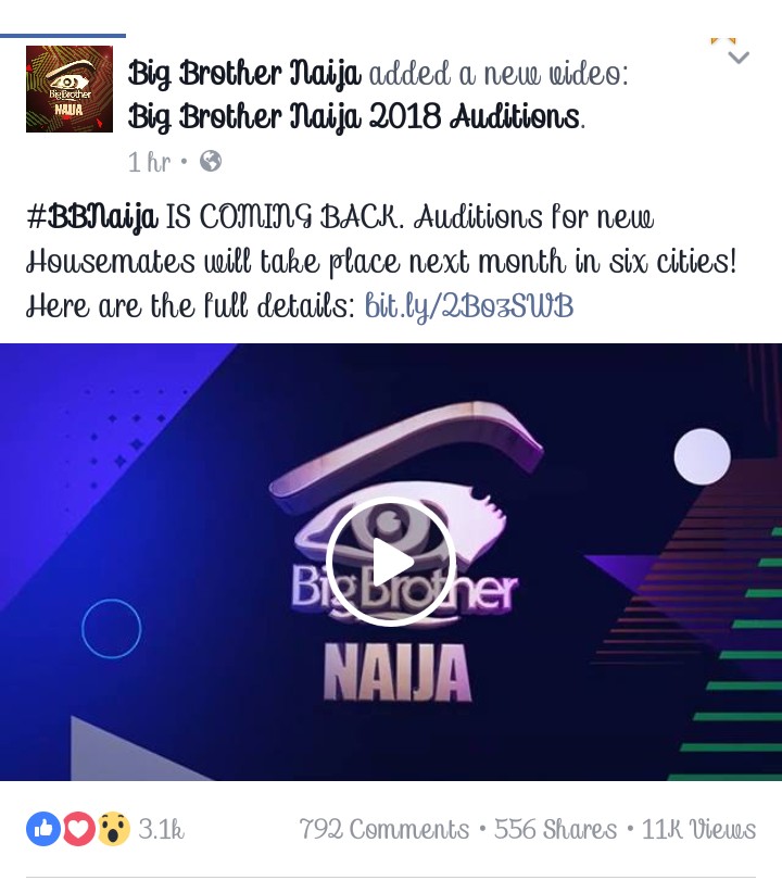 BBNaija Is Back! Audition Begins. N45M For 2018 BBNaija Winner (Pics)
