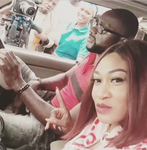 Oge Okoye On A Movie Location In Abeokuta (Photos)