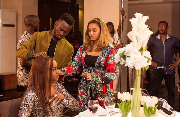Stunning Photos Of Davido And Chioma For A TV Commercial