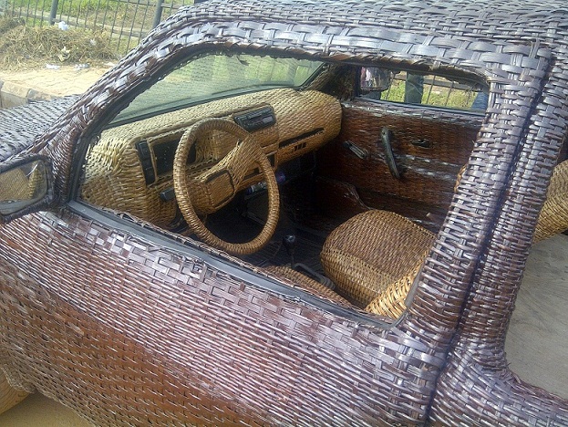 Car Made Out Of Basket In Ibadan [Photos]