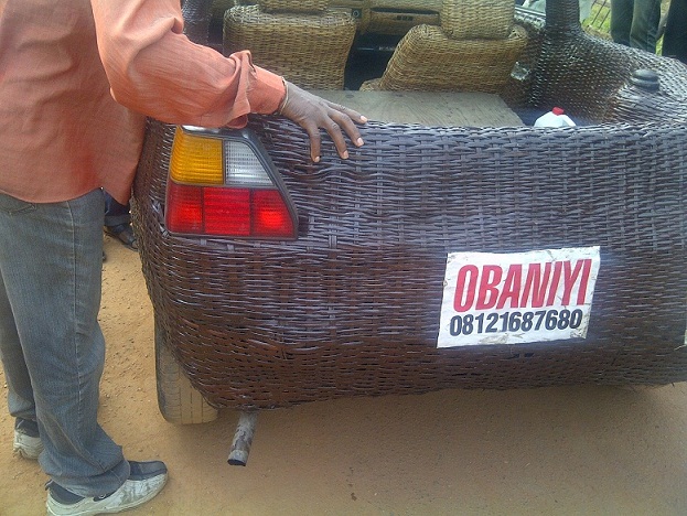 Car Made Out Of Basket In Ibadan [Photos]