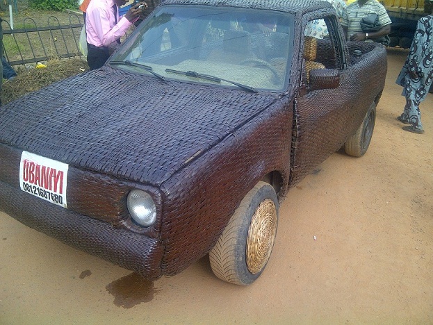 Car Made Out Of Basket In Ibadan [Photos]