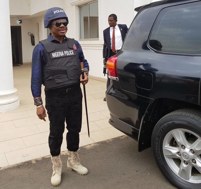 Anambra State Governor Looking Totally Different While Rocking Police Bulletproof Vest (Photos)