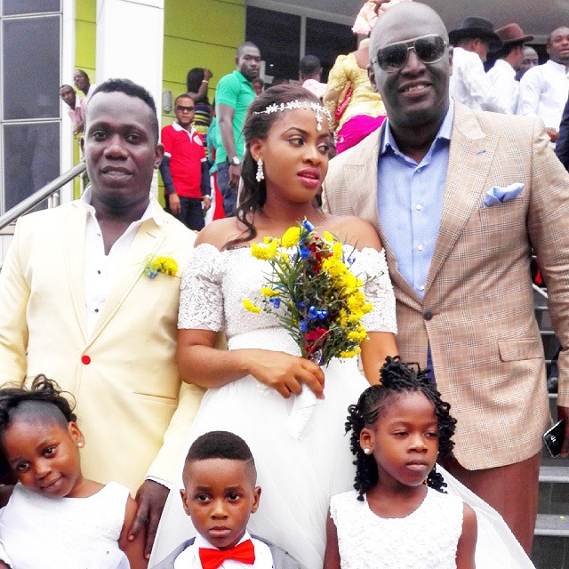 Duncan Mighty & Wife Vivien Step Out in their Wedding Outfits