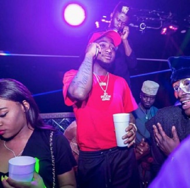 Davido Spotted At The Club With His New Girlfriend Chioma