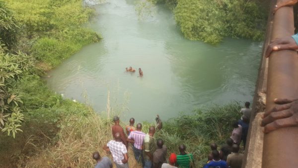 2 Rescued, 16 Feared Dead As 18-Seater Bus Gets Knocked Into River By Trailer