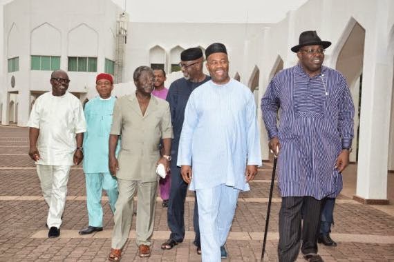 Photos: PDP Governors Pay Solidarity Visit To President Jonathan