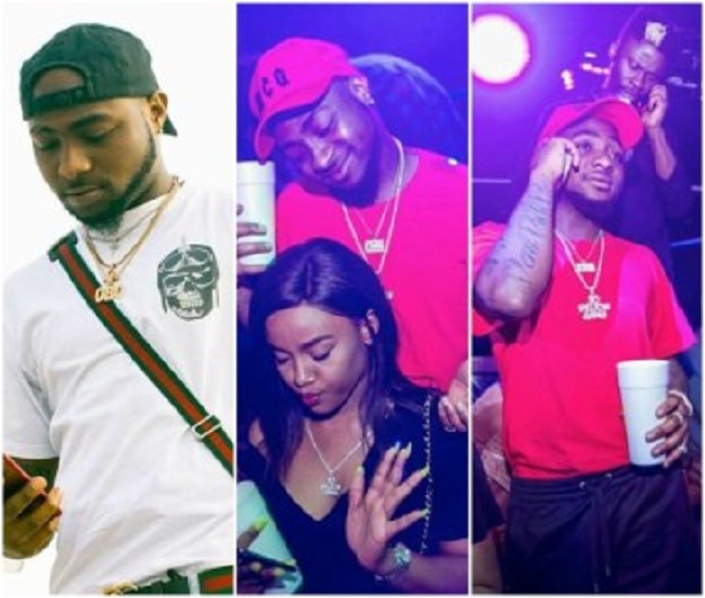 Davido Spotted At The Club With His New Girlfriend Chioma