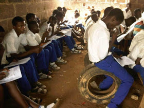 See Students Taking Exams In A Nigerian School: What A Shame