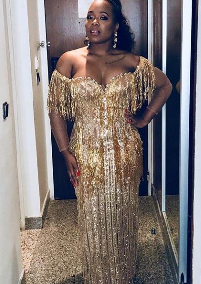SoundCity OAP, Moet Abebe Bares It All In Her Appealing Outfit (Photos)