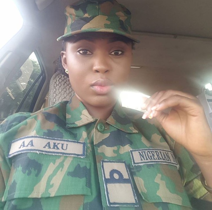 'Too Much Juice': See Beautiful Nigerian Naval Officer That Got People Talking