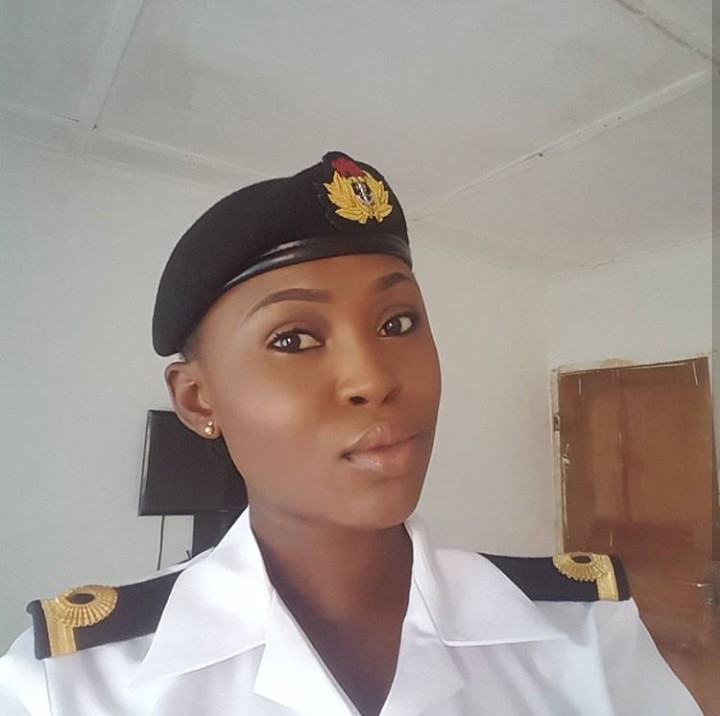 'Too Much Juice': See Beautiful Nigerian Naval Officer That Got People Talking