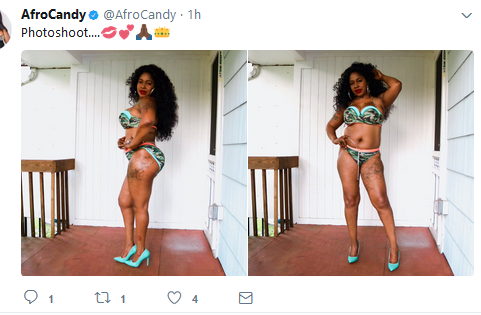 P0rn Star Afrocandy In Brand New Photos...