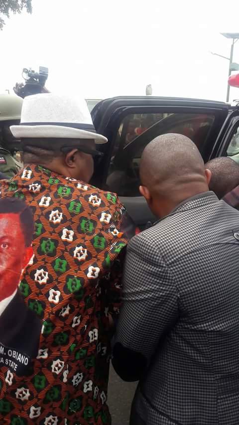 Photos: Anambra State Governor Stops Convoy To Save Accident Victim