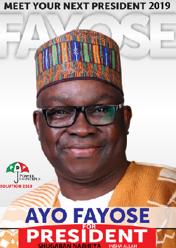 2019: Check Out Gov Ayo Fayose's Campaign Poster