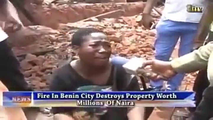 Edo Landlord Burns Down His House Over Tenants' Refusal To Pay Rent (Pictures, Video)