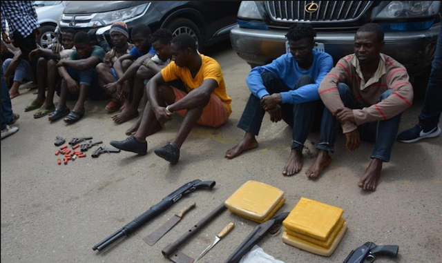 Various Prostitutes, Kidnappers With Gun Paraded By Lagos State Police Command (Photos)