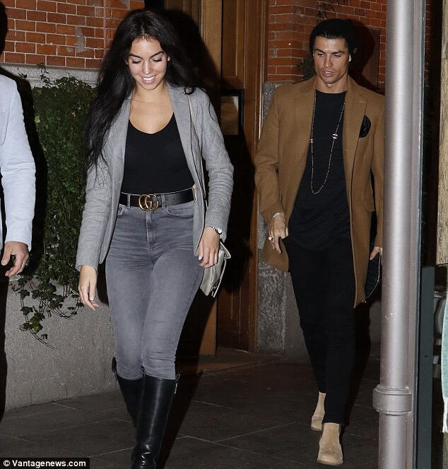 Cristiano Ronaldo Celebrates His Girlfriend's 22nd Birthday by taking her to Romantic Dinner Date (Photos)