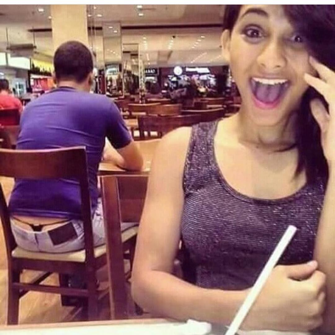 Man Spotted Wearing A G-String Pant At A Restaurant (Picture)