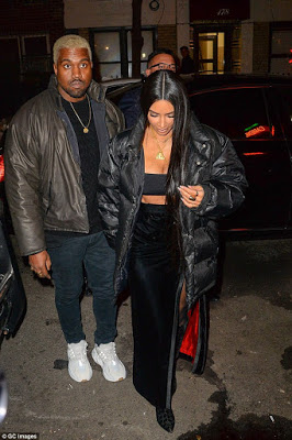 Photos: Kim K and Kanye West step out together for dinner for Valentine's Day