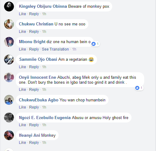 Man Kills Monkey Ahead Of Christmas Celebration, Gets Blasted By Online Users (Photo)