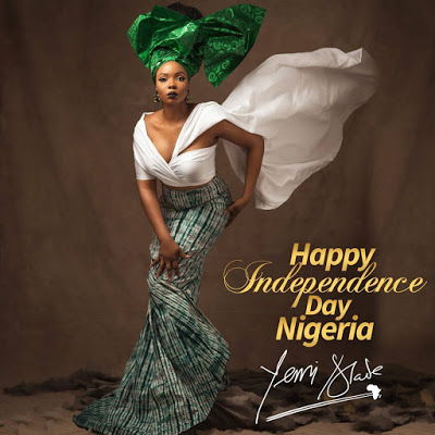 Singer Yemi Alade Celebrates Nigeria's 57th Independence With Beautiful Photo