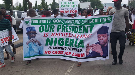 Abuja: Group Also Sets Out, Says We Are For Buhari, Let Him Continue [Photos]