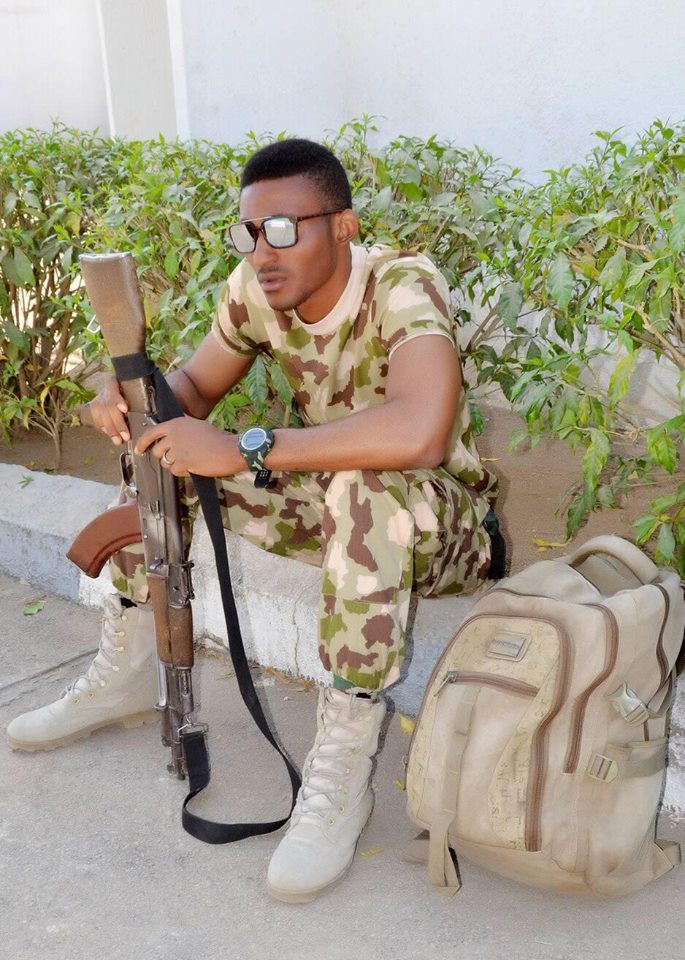 My Mum Says Am Wicked And Heartless - Handsome Nigerian Soldier Reveals (Photos)