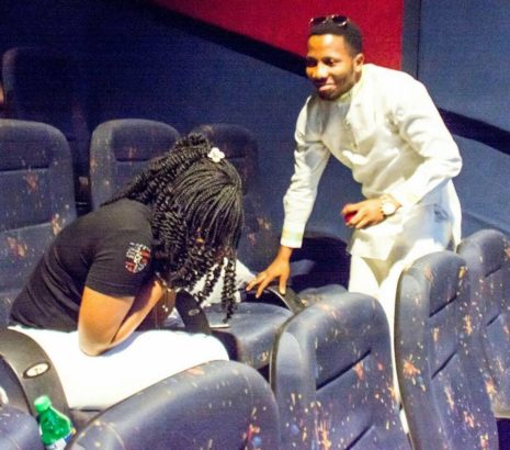 Pastor Proposes To His Girlfriend At The Cinema In Warri (Photos)