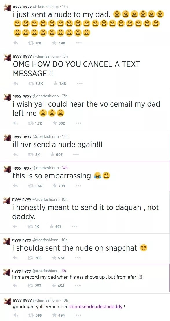 WAWU! Lady Mistakenly Sends 'Shower Photo' To Her Dad Instead Of Her Boyfriend (Photos)