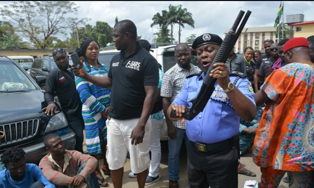 Various Prostitutes, Kidnappers With Gun Paraded By Lagos State Police Command (Photos)