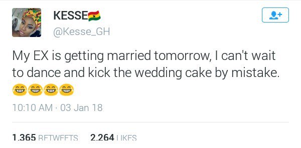 GhenGhen! Guess What This Ghanaian Lady Plans To Do At Her Ex Boyfriend's Wedding