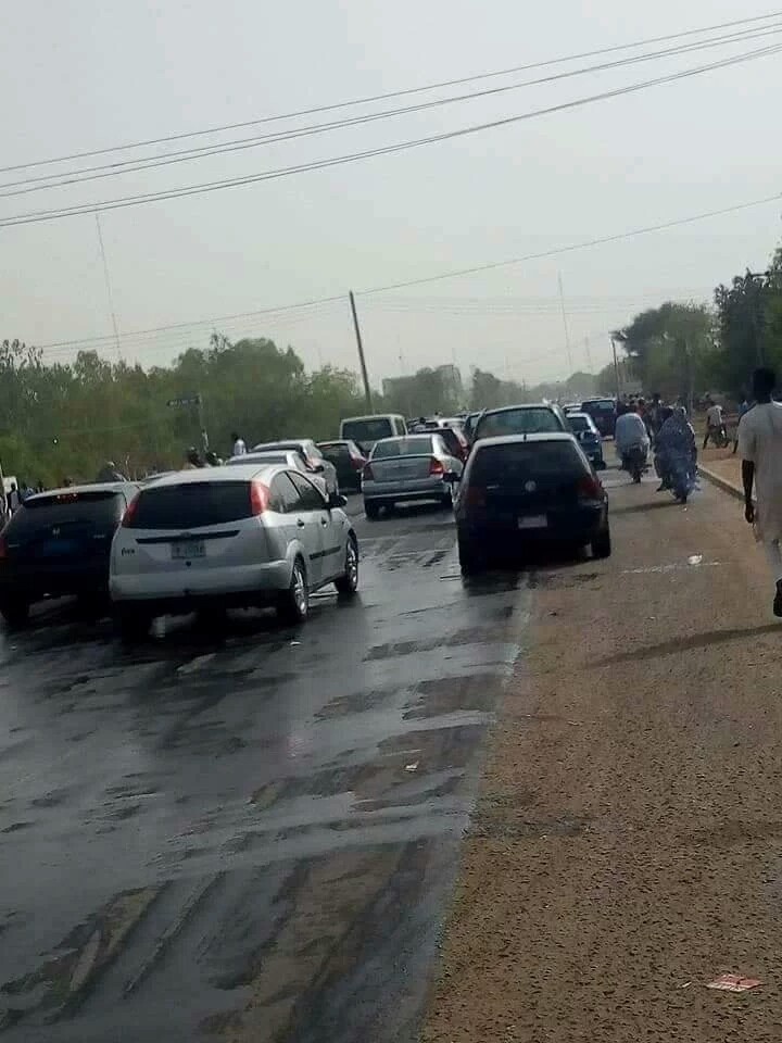 Yobe Youths Wash President Buhari's 'Bad Omen' After Visit To State (Photos)