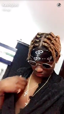 Lil Kesh Shows Off New Hairstyle (Photos)