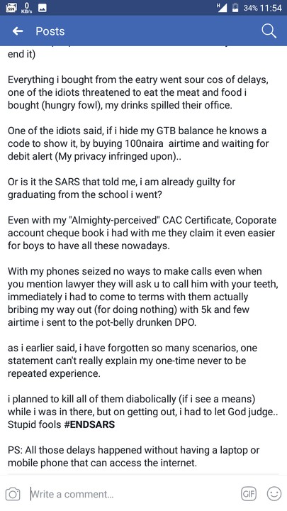 #endSARS: Internet Marketer Tells His Horrible Story In The Hands Of SARS (Read Full Story)