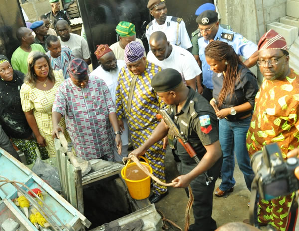 Photo News: Lagos Shut Houses With Illegal Oil Wells