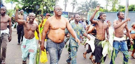 Photos: Reps Member Leads Half N3de Women To Protest Rigging Of LG Elections