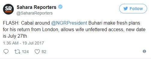 Breaking: President Buhari To Return To Nigeria Next Week - SR ( See New Date )