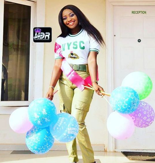Checkout These Beautiful Nysc-Inspired Birthday Shower Of A Female Corper
