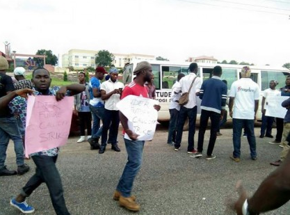 Photo: Kogi State University SUG Takes To The Streets In Protest