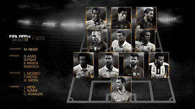 Pique chosen ahead of Pepe and no EPL player? See FIFA's 2016 Team of the Year (photos)