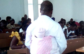 Ivory Coast Professor Who Backed Student's Baby In Class To Encourage Mothers Get Education Dubbed A Hero