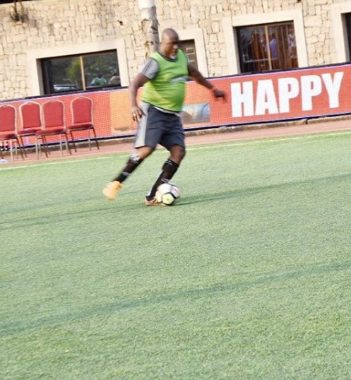 Dino Melaye Shows Off His Football Skills On The Field (Photos)