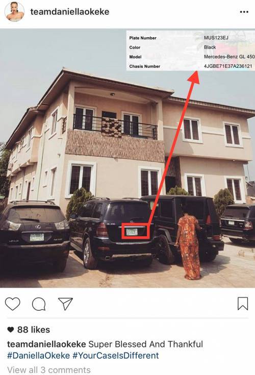 Exposed! Apostle Suleman Bought $76,000 Mercedes-Benz for Actress Daniella Okeke....See Proof