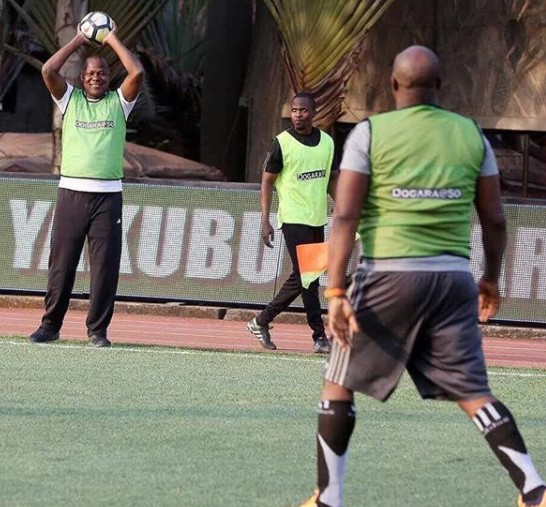 Dino Melaye Shows Off His Football Skills On The Field (Photos)