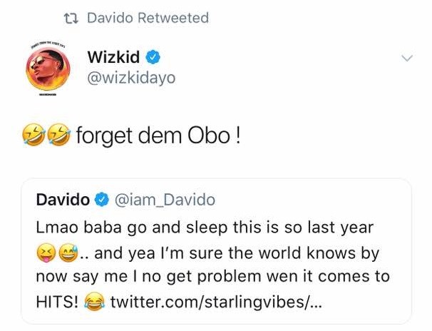 Davido And Wizkid Replies Follower Who Tried To Cause A Fight Between Them