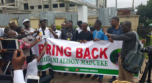 Photos: Protesters End Rally Asking To #BringBackDiezani