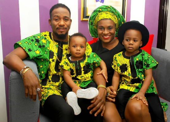 Actor Junior Pope, His Wife And Children Rock Matching Outfits (Photos)